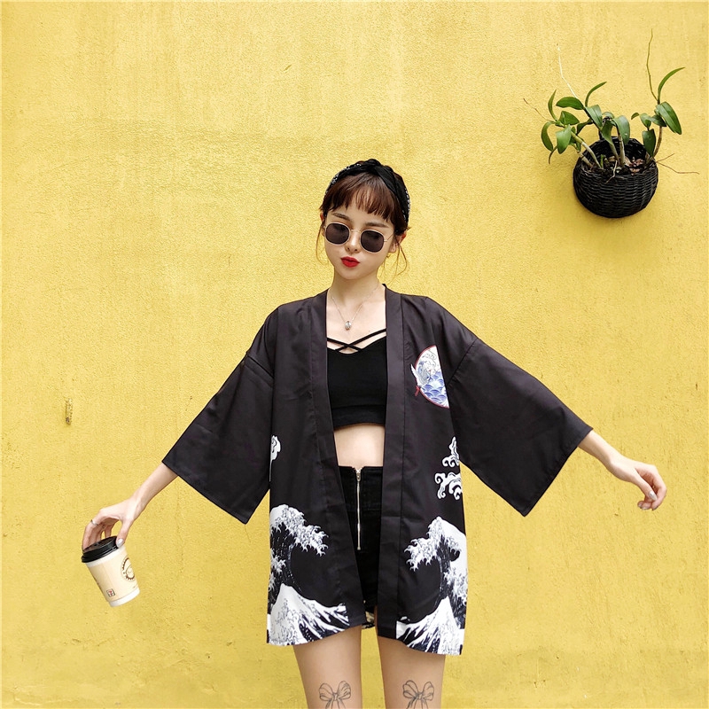 Áo Khoác Kimono Phong Cách Nhật Bản Cho Nữ | BigBuy360 - bigbuy360.vn