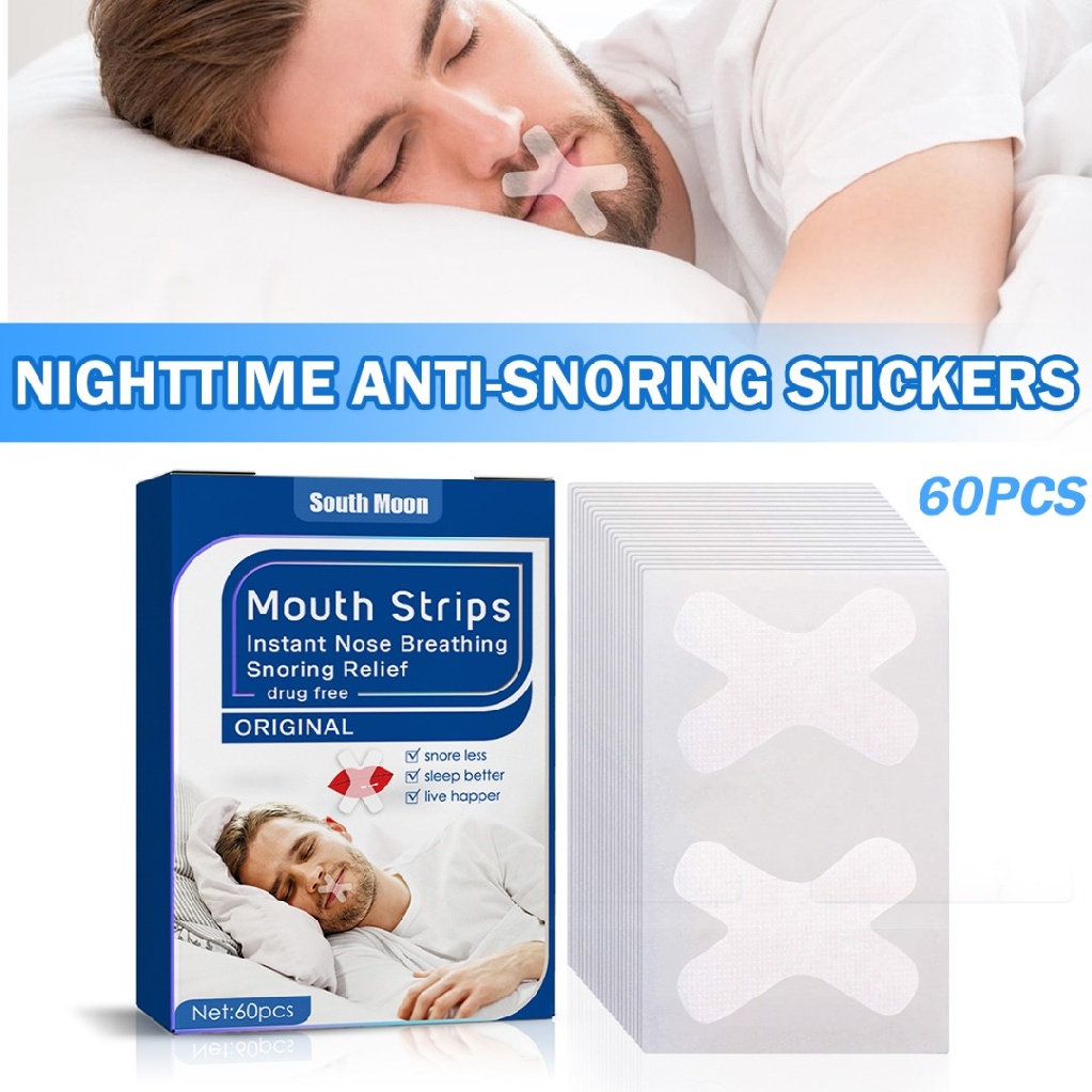 [Hàng mới về] 60 miếng dán hỗ trợ giảm ngáy khi ngủ tức thì