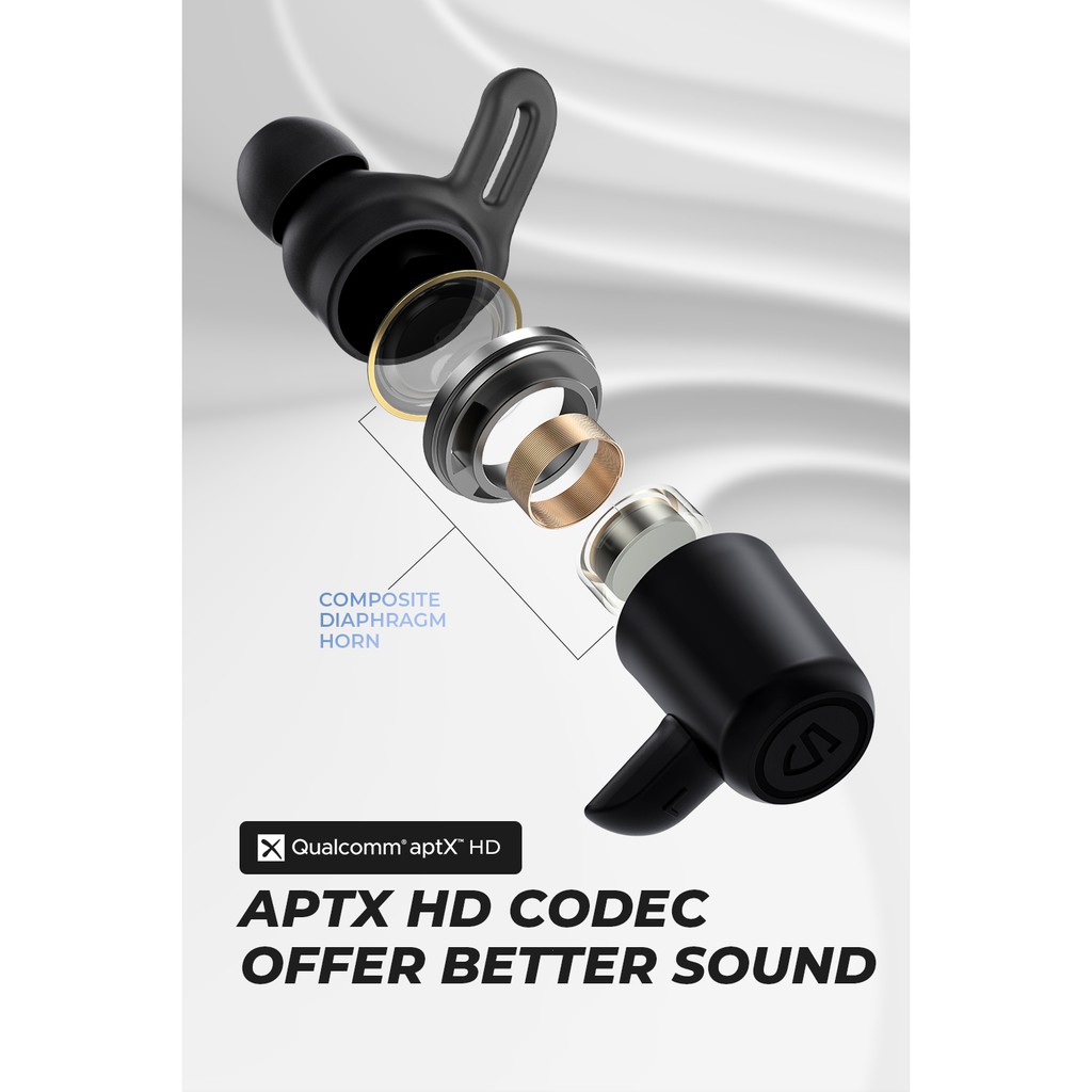 Tai nghe thể thao SoundPEATS bluetooth 5.0 chống thấm nước IPX8 sạc từ tính APTX HD 14 giờ sử dụng tiện dụng