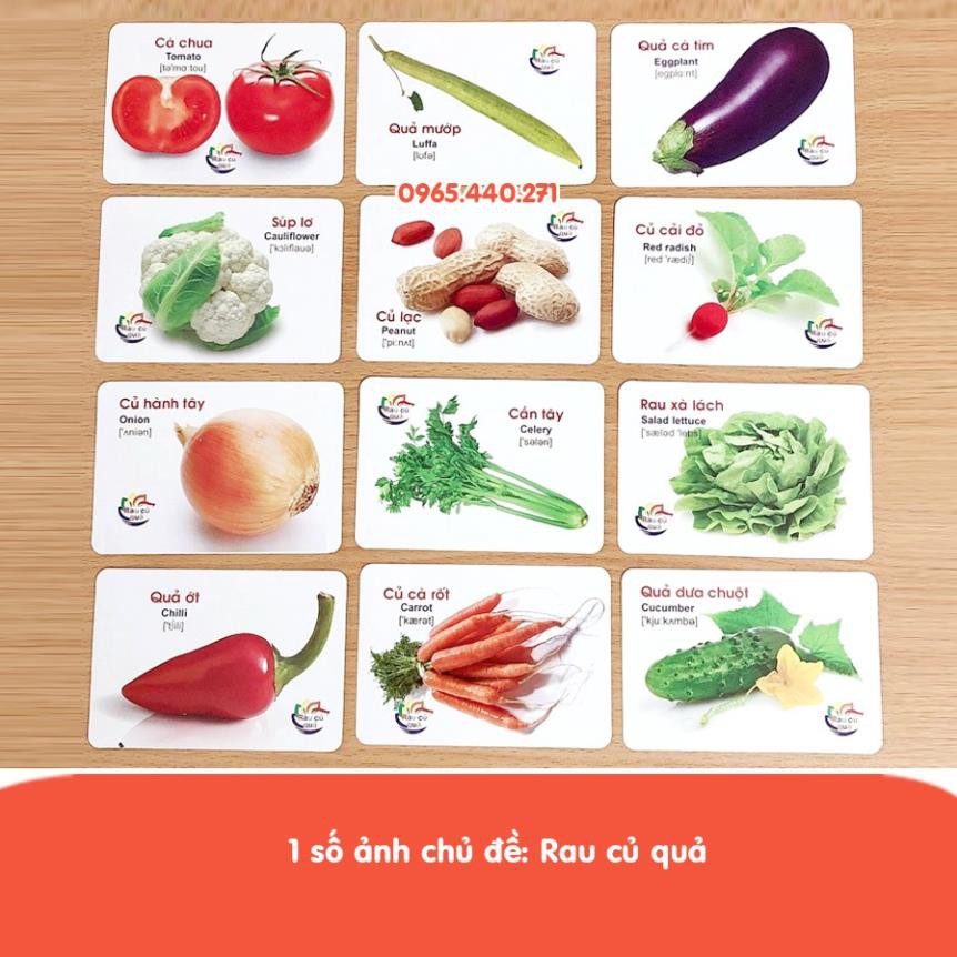 [CHUẨN NXB❤️] Thẻ Học Thông Minh Cho Bé Gồm 16 Chủ Đề 416 Thẻ