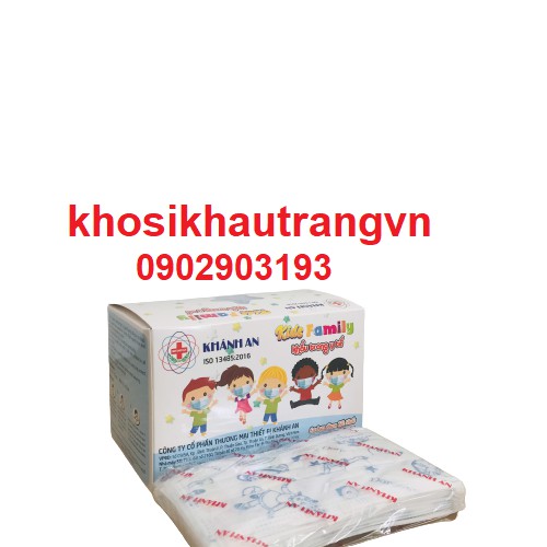 [Giá Sỉ] Khẩu trang 3 lớp Khánh An dành cho bé tiểu học hộp 50 cái | BigBuy360 - bigbuy360.vn