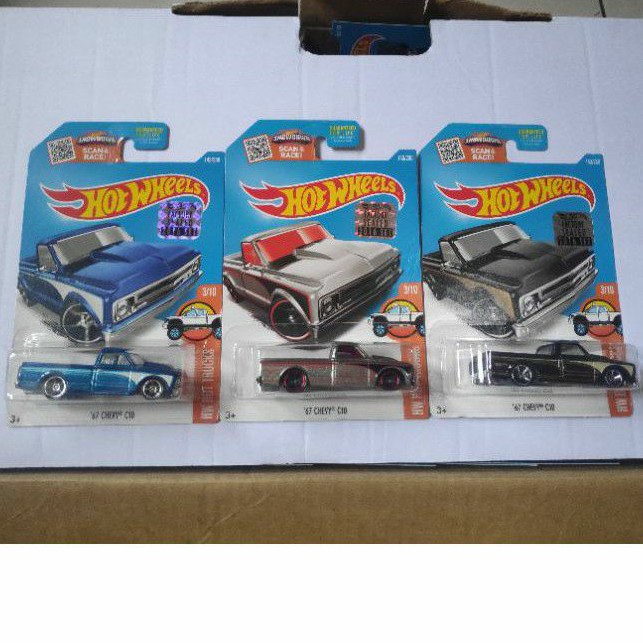 Hot Wheels Mô Hình Đồ Chơi Xe Tải Fs 2016 67 Chevy C10 Zamac