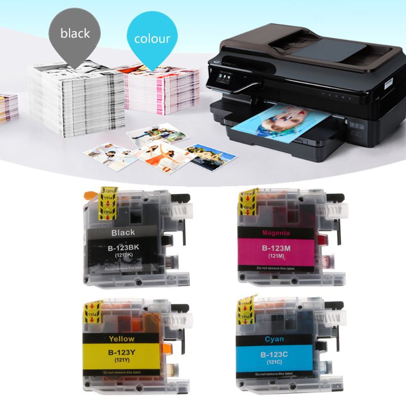 1PC Printer Ink Cartridge For Brother LC123 Compatible For MFC-J4510DW J4410DW