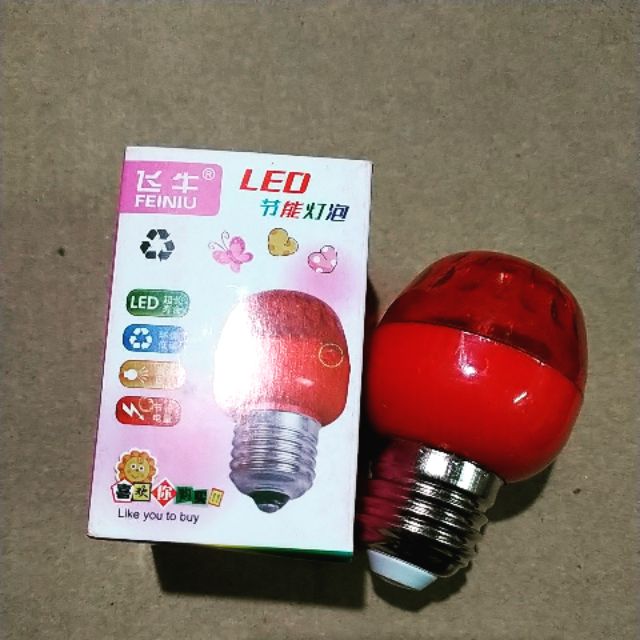 Bóng led tròn đỏ bàn thờ