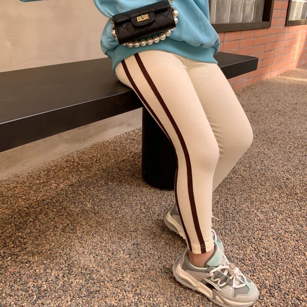 [Hợp Thời Trang Dễ Phối Đồ] Quần Legging Cotton Tinh Khiết Thoải Mái Ôm Dáng Co Giãn Phong Cách Hàn Quốc Mùa Thu Cho Bé Gái