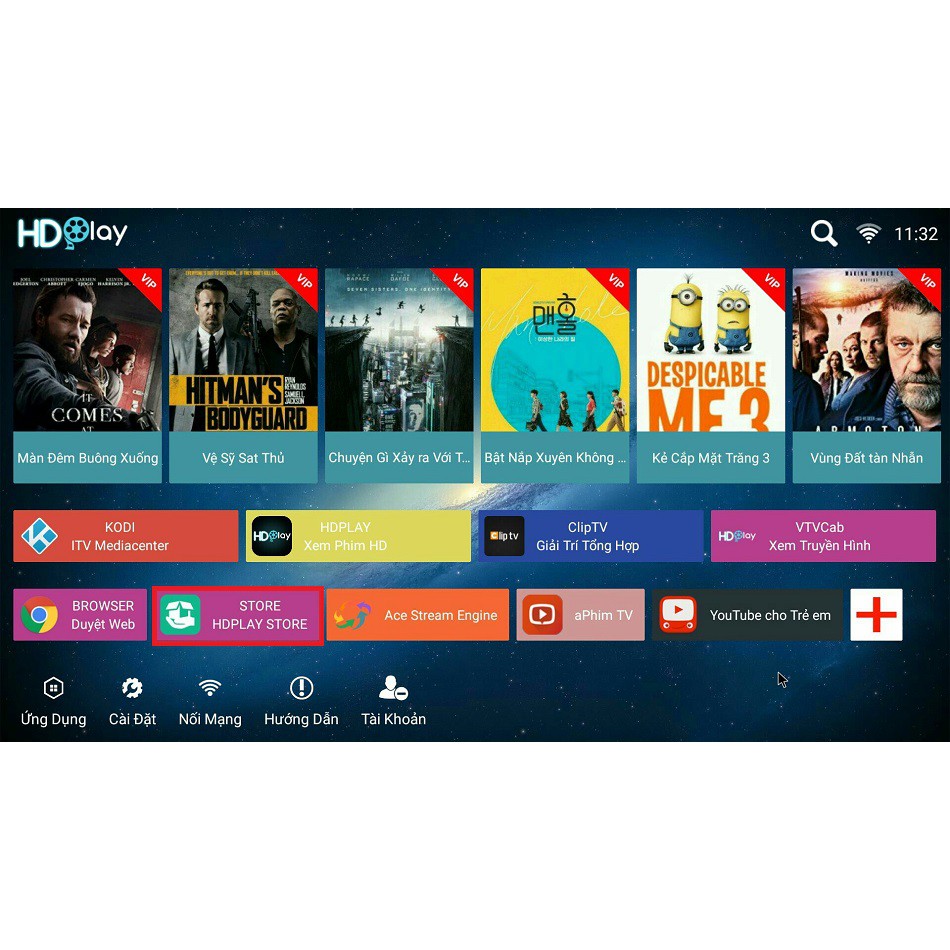 Android tv Box Mytv Net 2G 2020 Truyền hình 200 kênh - Hàng Chính Hãng