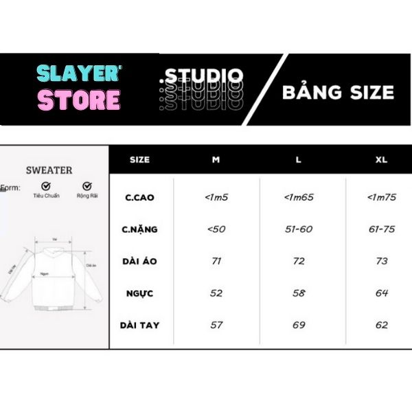 Áo Sweater unisex mẫu SAA4 in logo OUTERITY