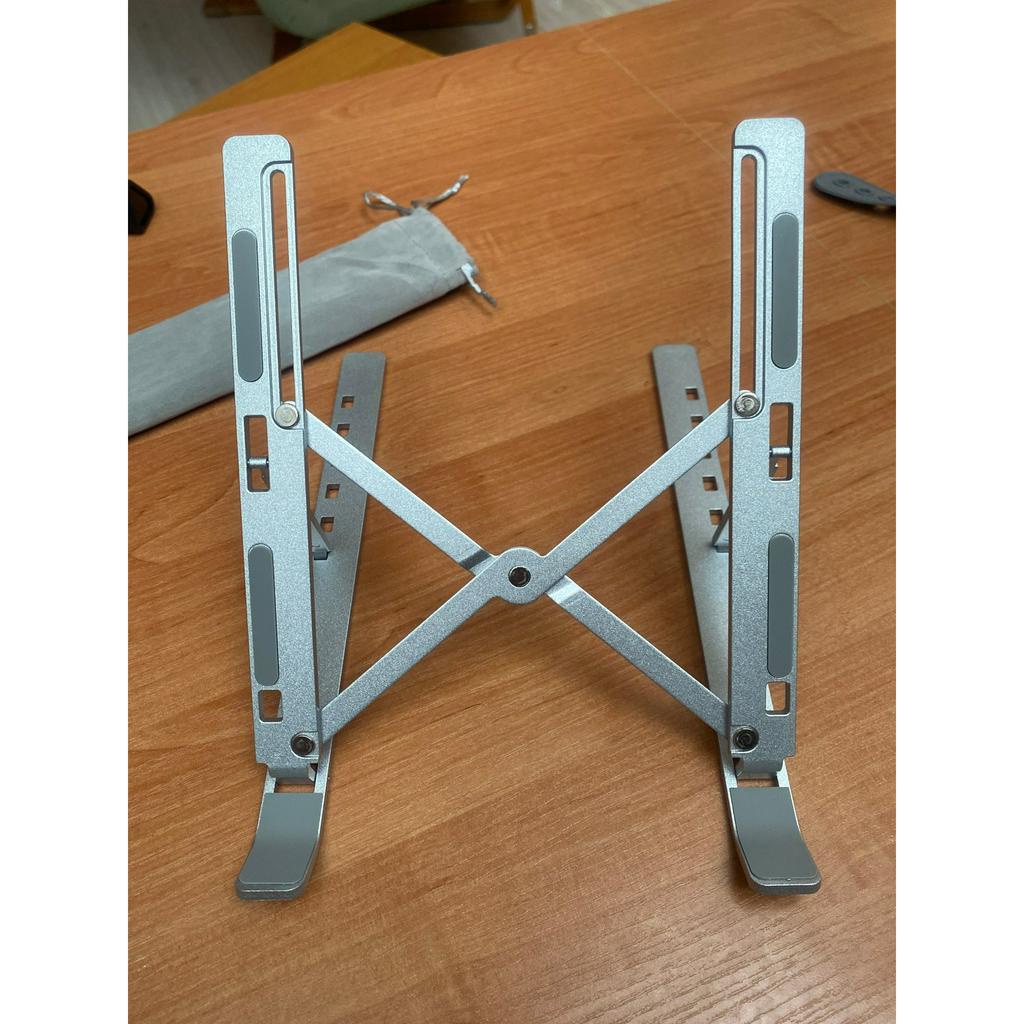 Giá Đỡ Laptop N3 Hợp Kim Nhôm Siêu Bền Tặng Kèm Túi Đựng , Dùng Cho Máy Từ 9 - 15.6inh
