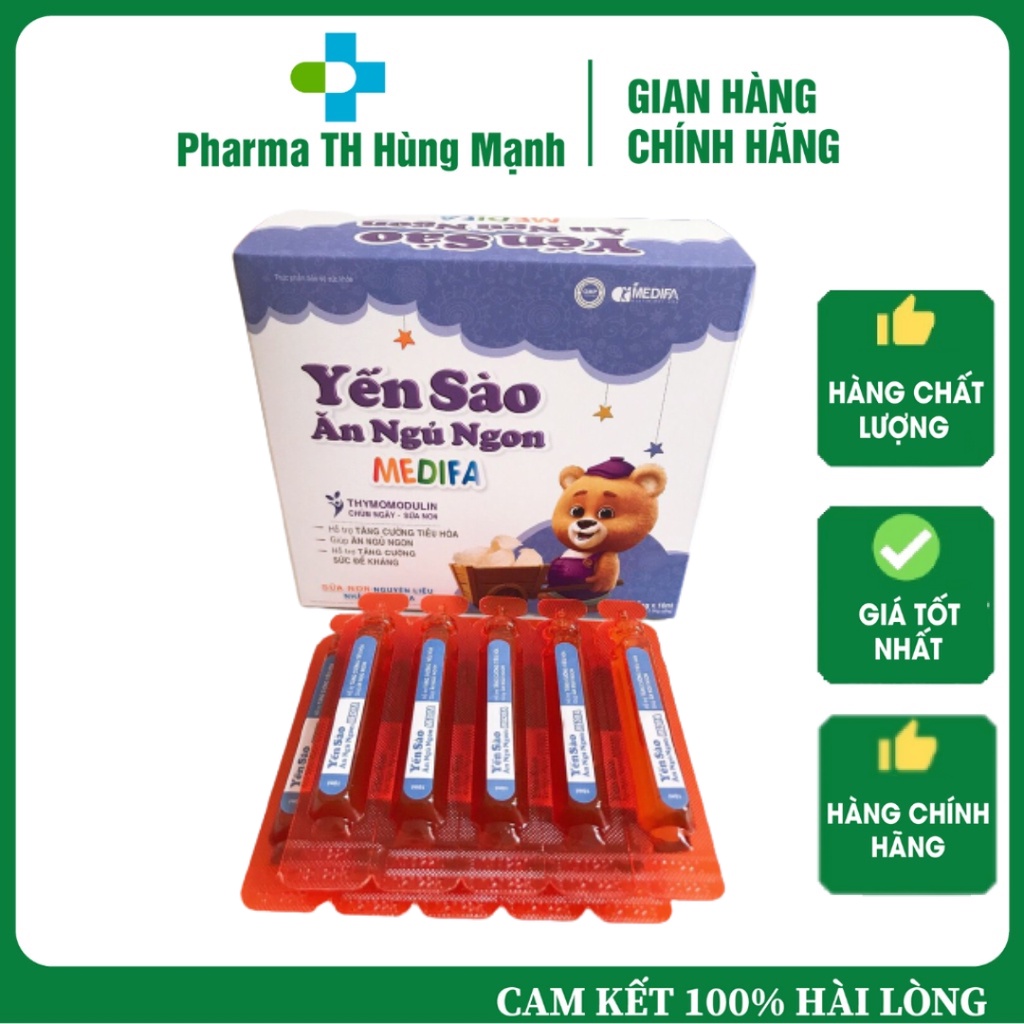 Yến Sào Ăn Ngủ Ngon Medifa Hộp 20 ống x 10ml
