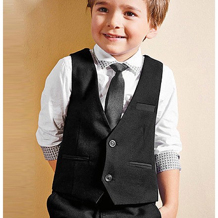 Cà Vạt Quý Ông Màu Trơn Thời Trang Cho Bé Trai