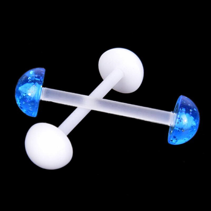 Set 5 chiếc khuyên lưỡi bằng nhựa trang sức sành điệu dành cho nữ