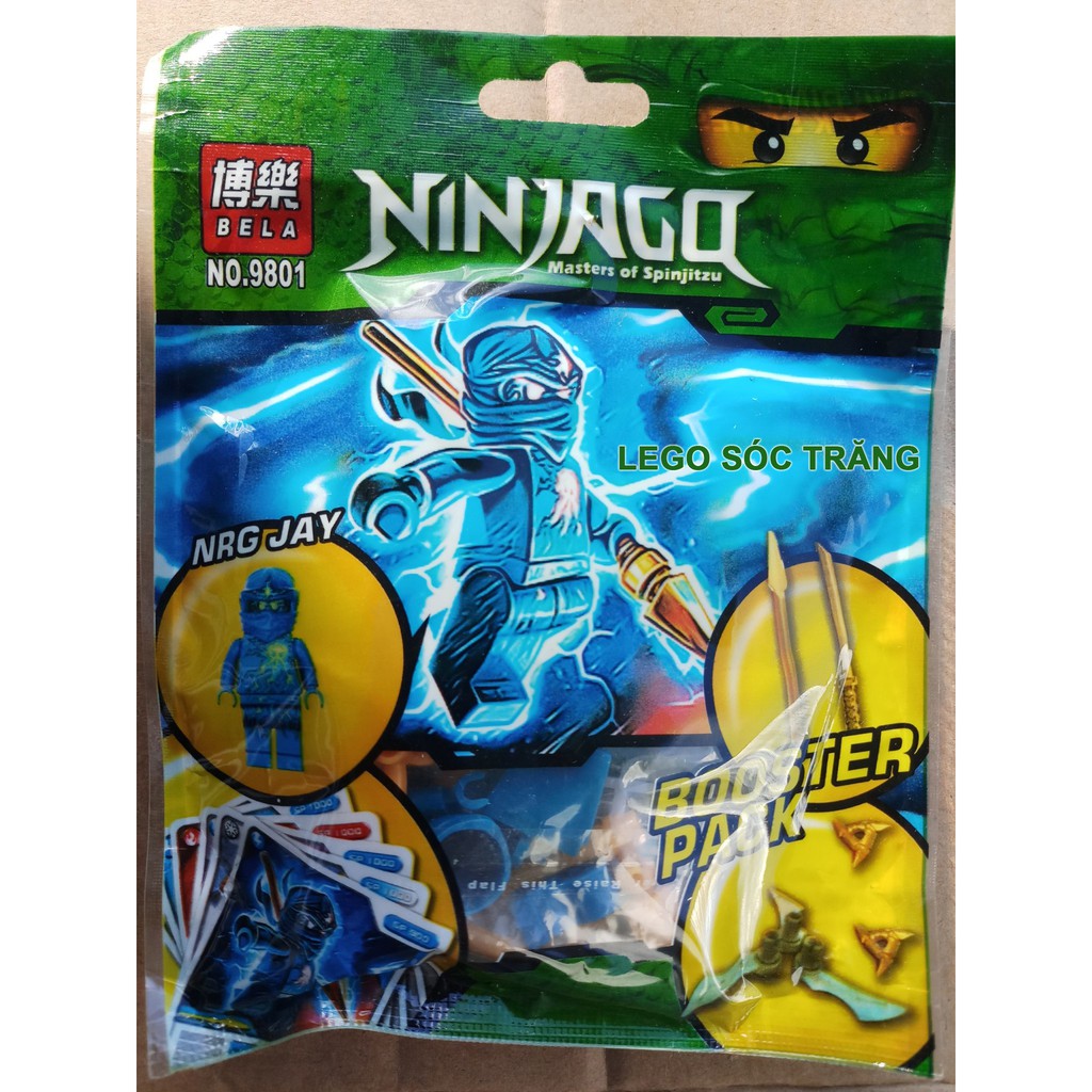 Đồ chơi lắp ráp lego Ninjago season phần 2 polybags Ninja JAY KAI COLE rắn 2 đầu Bela 9801 9802 9803 9805 9806