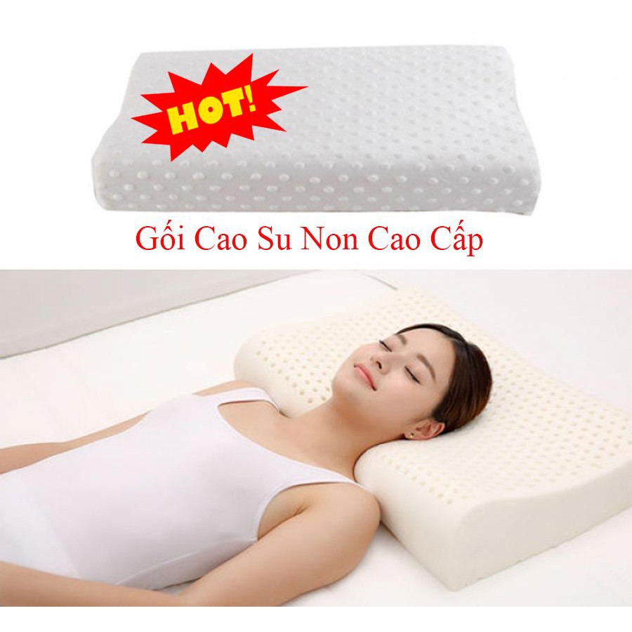 Gối Cao Su Non Nhật Bản,Gối Cao Su Non Nâng Đỡ Đốt Sống Cổ, Gối Cao Su Non - Có Độ Đàn Hồi Cao ,Cam Kết Chất Lượng