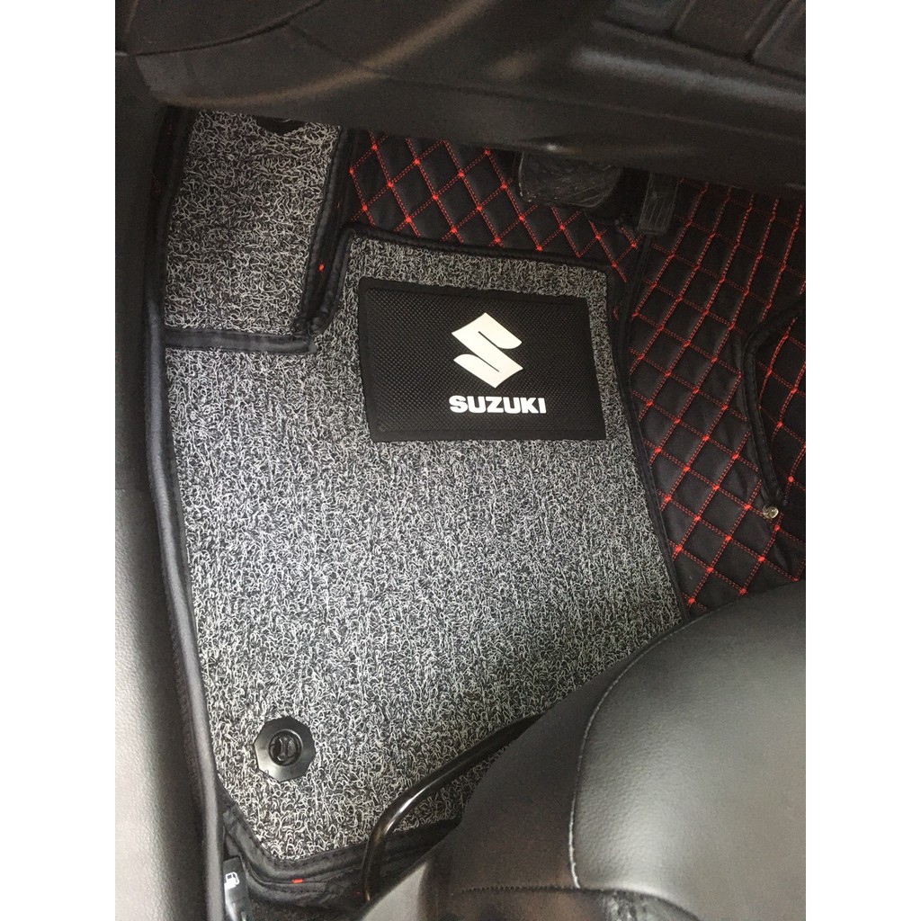 Thảm sàn ô tô 5D 6D cho xe Suzuki Ciaz 2017-2019 5 chỗ Da xịn, không mùi, bền, thân thiện