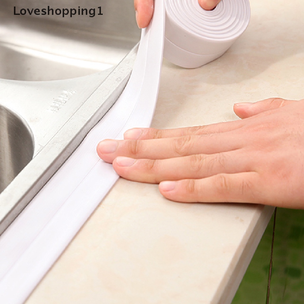 Cuộn băng keo dán PVC tự dính dành cho viền góc tường bồn rửa phòng tắm nhà bếp