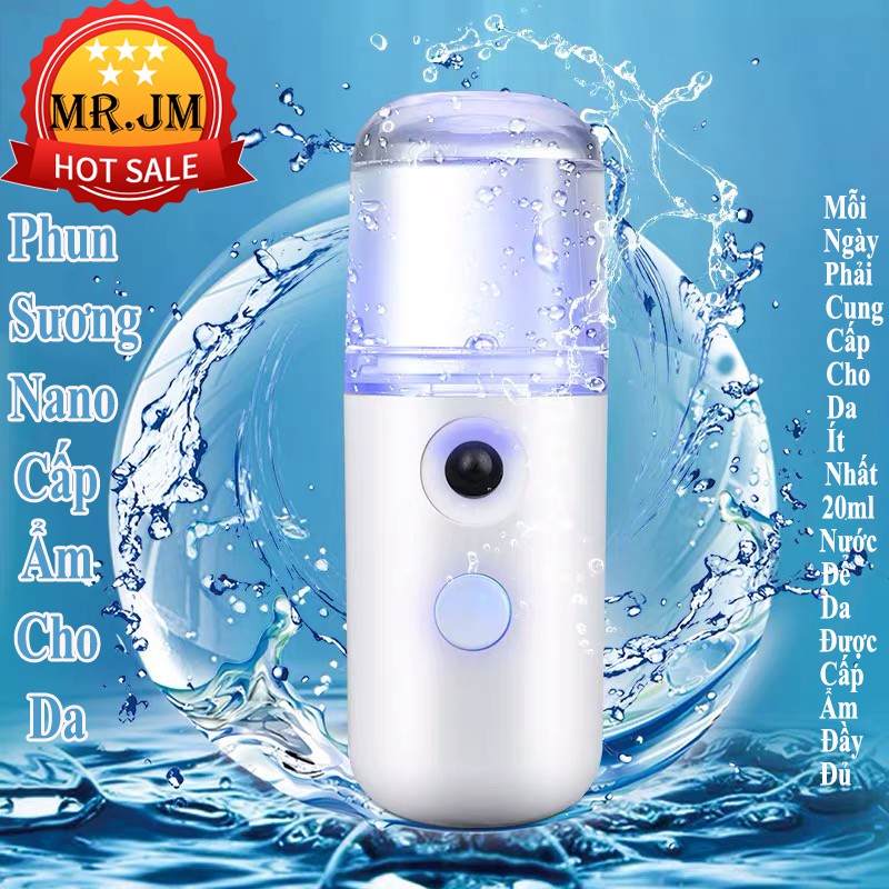 [ Sạc Điện - Nhỏ Gọn ] Phun Sương Nano Xịt Khoáng Mini Cầm Tay Dung tích 30ml Sạc Điện USB