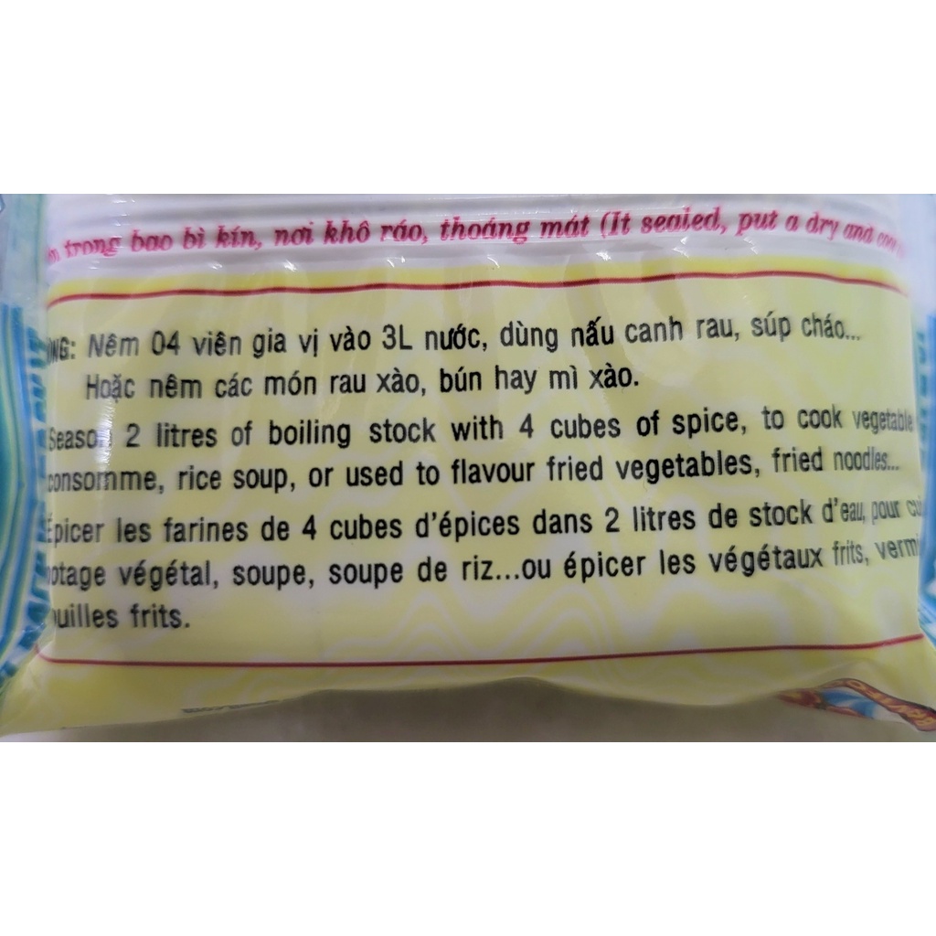 (Gói 75g – CANH SÚP) VIÊN GIA VỊ NẤU ĂN [VN] BAVIFOOD Vegetable Soup Seasoning Cubes