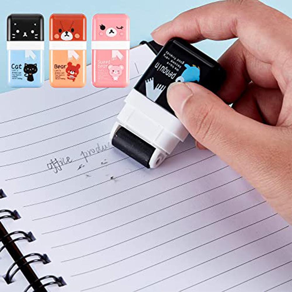 PEWANY Cục Tẩy Dạng Con Lăn Họa Tiết Hoạt Hình Đáng Yêu