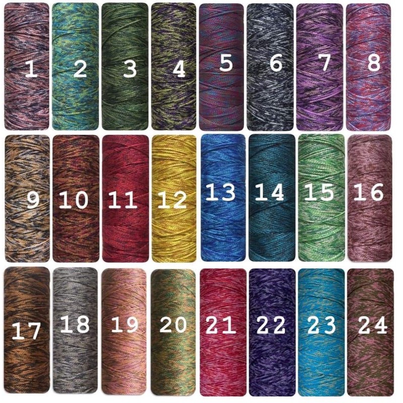 Sợi dệt cotton loang yarn craft - 160gr - Bảng màu 1