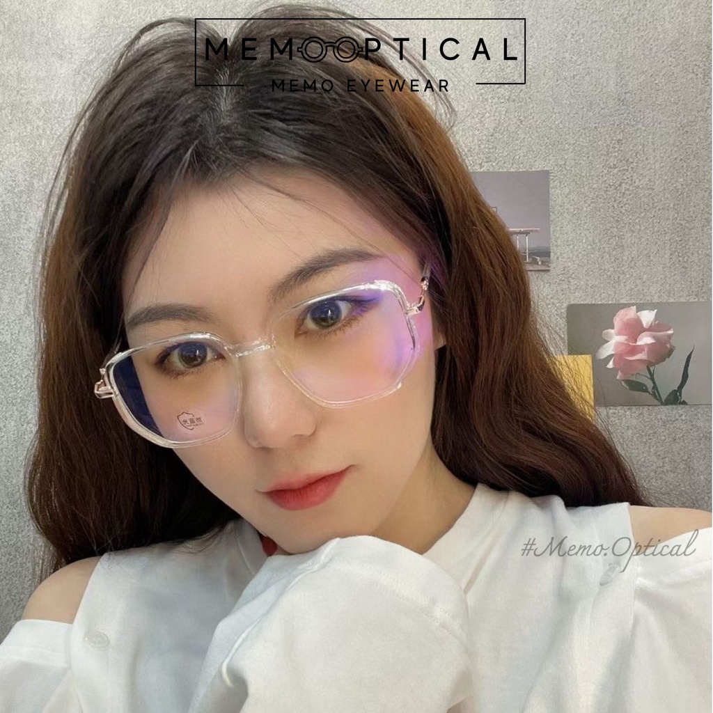 Gọng Kính Cận Hàn Quốc Bling Bling Lấp Lánh 2022- Kính Cận Nhũ Viền Memo Optical