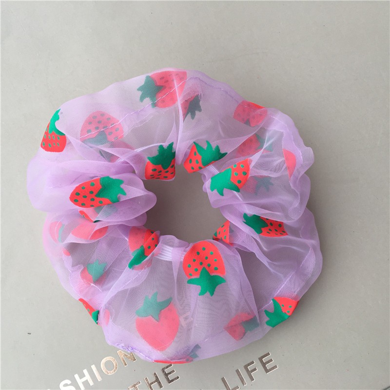 Strawberry Scrunchies Hair accessory hair Rope Hair Ties