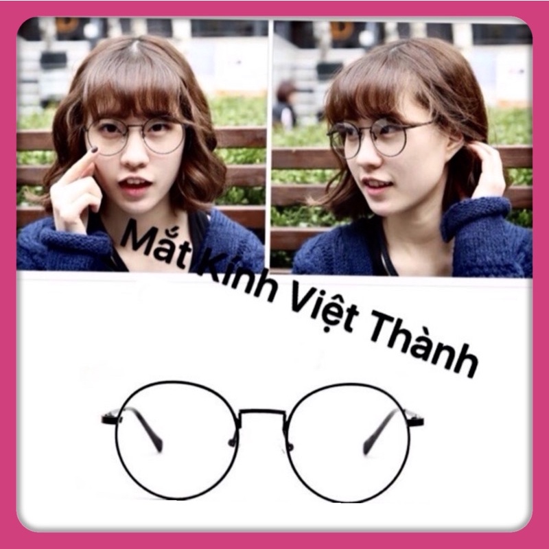 gọng kính kim loại teen mảnh cao cấp lắp được cận viễn loạn