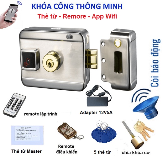 Bộ khóa cổng Thẻ từ / Điện Thoại SG- SLBASIC BÁO ĐỘNG QUÊN ĐÓNG CỬA