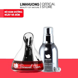 Bộ kem dưỡng trắng da ngày và đêm Linh Hương