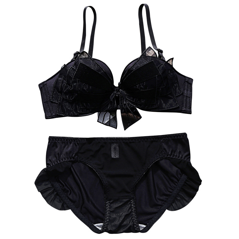 Bộ đồ lót nâng ngực không gọng điều chỉnh được thêu họa tiết gợi cảm (có bán lẻ áo ngực) | BigBuy360 - bigbuy360.vn