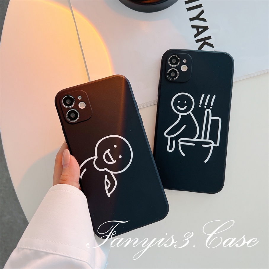 Ốp Điện Thoại Mềm Họa Tiết Vui Nhộn Cho iPhone 14 13 12 11 Pro Max X XR Xs Max 7 8 Plus SE 2020