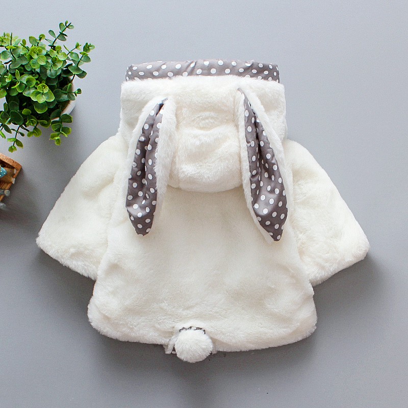 Áo khoác cotton có mũ trùm đầu họa tiết hoa chấm bi cho bé gái 6m-3 tuổi - ảnh sản phẩm 2