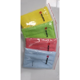 Bộ 4 khăn lau xe ô tô, xe máy Wurth - chính hãng - 40 x 40