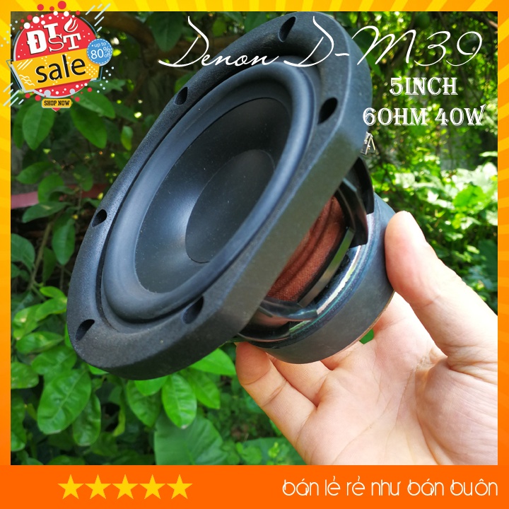 Củ loa rời mid bass Denon D-M39 HIFI 5inch 6ohm 40w DIY loa Siêu bass từ DiySpeaker