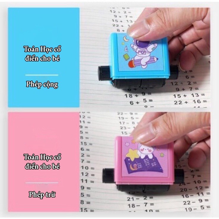 Máy in con lăn phép tính làm toán tự động cho bé siêu nhanh và tiện lợi