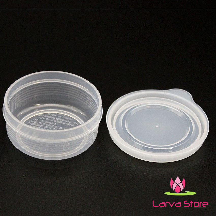 Set 4 hộp nhựa tròn Nakaya 70ml trữ đồ ăn dặm Hàng Nhật  - Larva Store