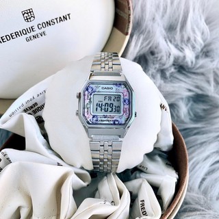 Đồng hồ Casio nữ LA680WA-2CDF máy pin dây kim loại