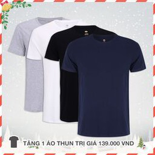 COMBO 4 ÁO THUN NAM CAO CẤP SÀNH ĐIỆU ĐEN TRẮNG XÁM XANH ĐEN