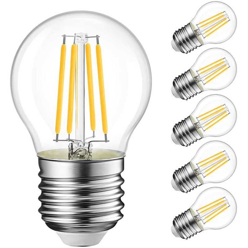 BÓNG ĐÈN LED EDISON TRANG TRÍ G45 ÁNH SÁNG VÀNG CÔNG SUẤT 4W, AN TOÀN, TIẾT KIỆM ĐIỆN