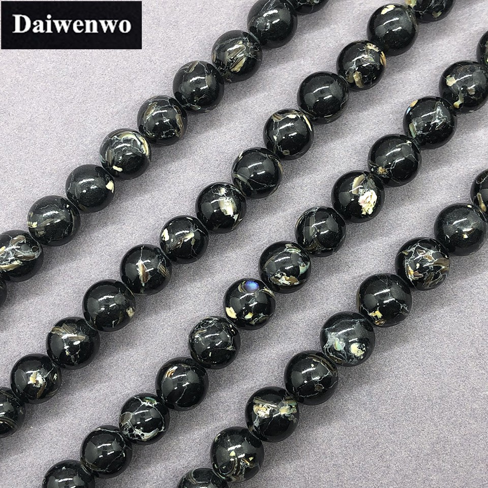 Chuỗi Hạt Ngọc Lam Đen Tự Nhiên 4-12mm