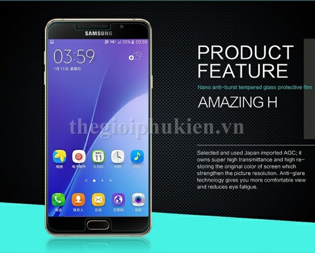 Combo: 2 Kính cường lực sam sung A510, A5 (2016)