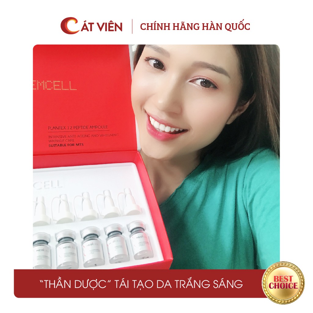 Tế bào gốc tái tạo da Plantex Medicell, chăm sóc da lăn kim, làm trắng da mờ thâm, se khít lỗ chân lông - lọ lẻ 5ml | BigBuy360 - bigbuy360.vn