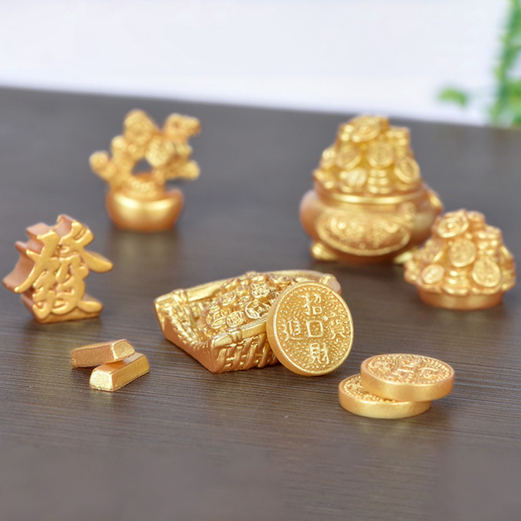 Phụ Kiện Trang Trí Nhà Cửa Bằng Nhựa Giả Vàng Đồng