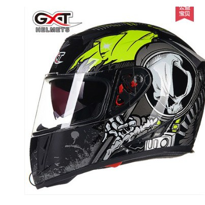 Mũ bảo hiểm fullface GXT 358 2 kính tem đỏ đen