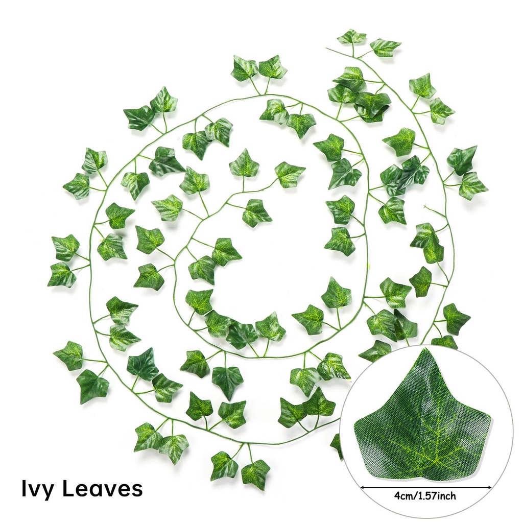 Nhánh Lá Thường Xuân Giả Dùng Trang Trí Tường