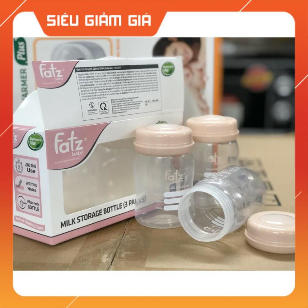 BÌNH TRỮ SỮA CHÍNH HÃNG FATZBABY 150ML