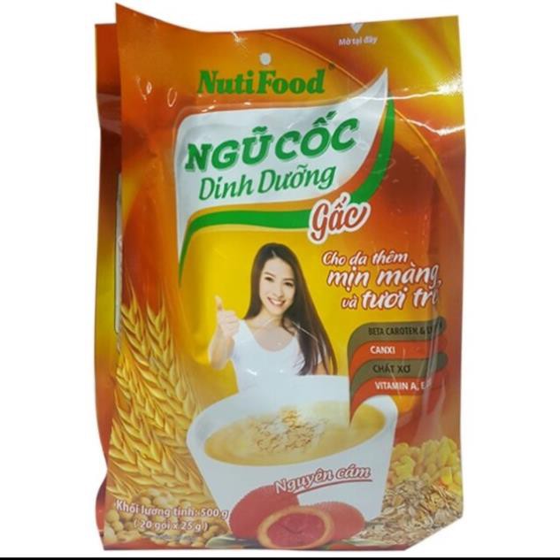 Ngũ cốc dinh dưỡng gấc nutifood 25g x 20 gói