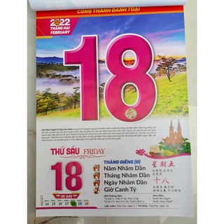Lịch hộp khổ 20x30cm DVA