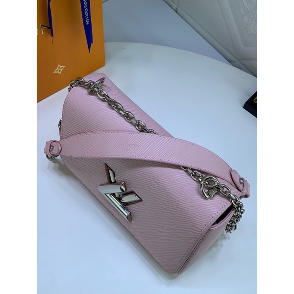 Túi đeo chéo nữ cao cấp nhiều màu logo thương hiệu Louis Vuitton LV Twist Denim da thật màu trơn