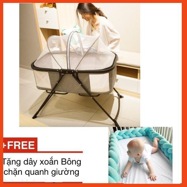 Nôi giường xếp gọn xách tay cho bé giấc ngủ êm ái hàng cao cấp 2019 - Giá siêu hấp dẫn