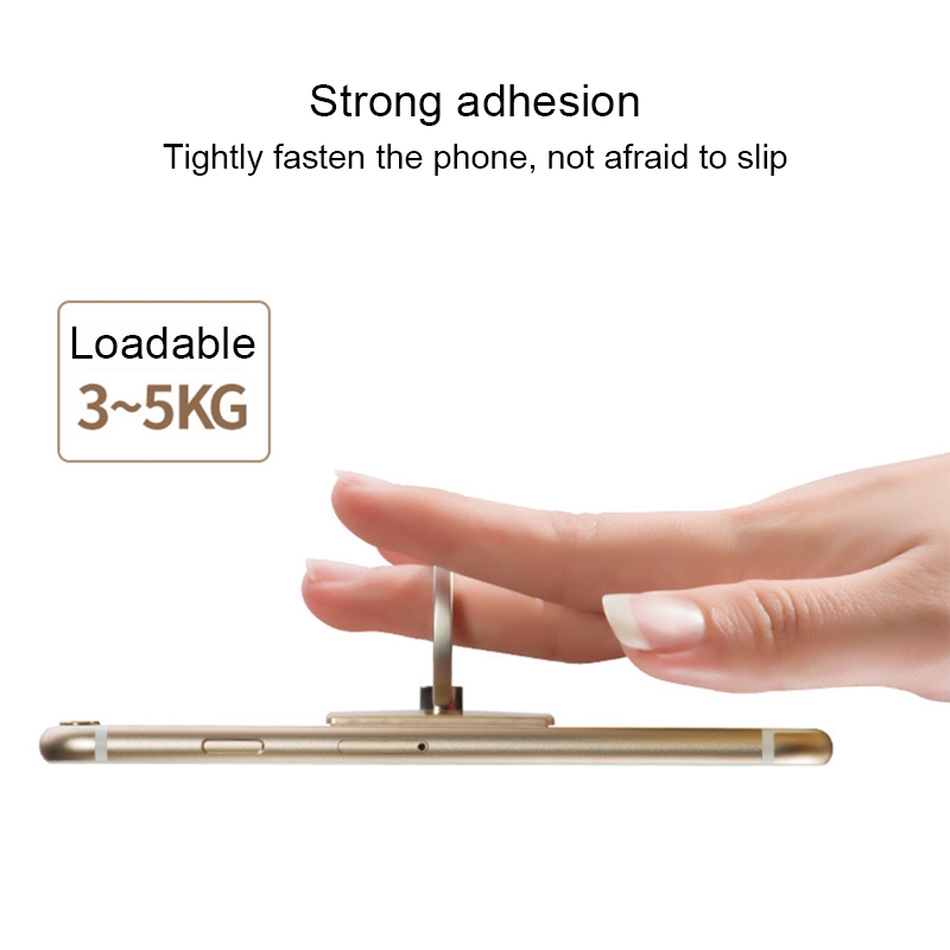 Mobile phone bracket electroplated full metal bracket 360 degree rotating ring bracket